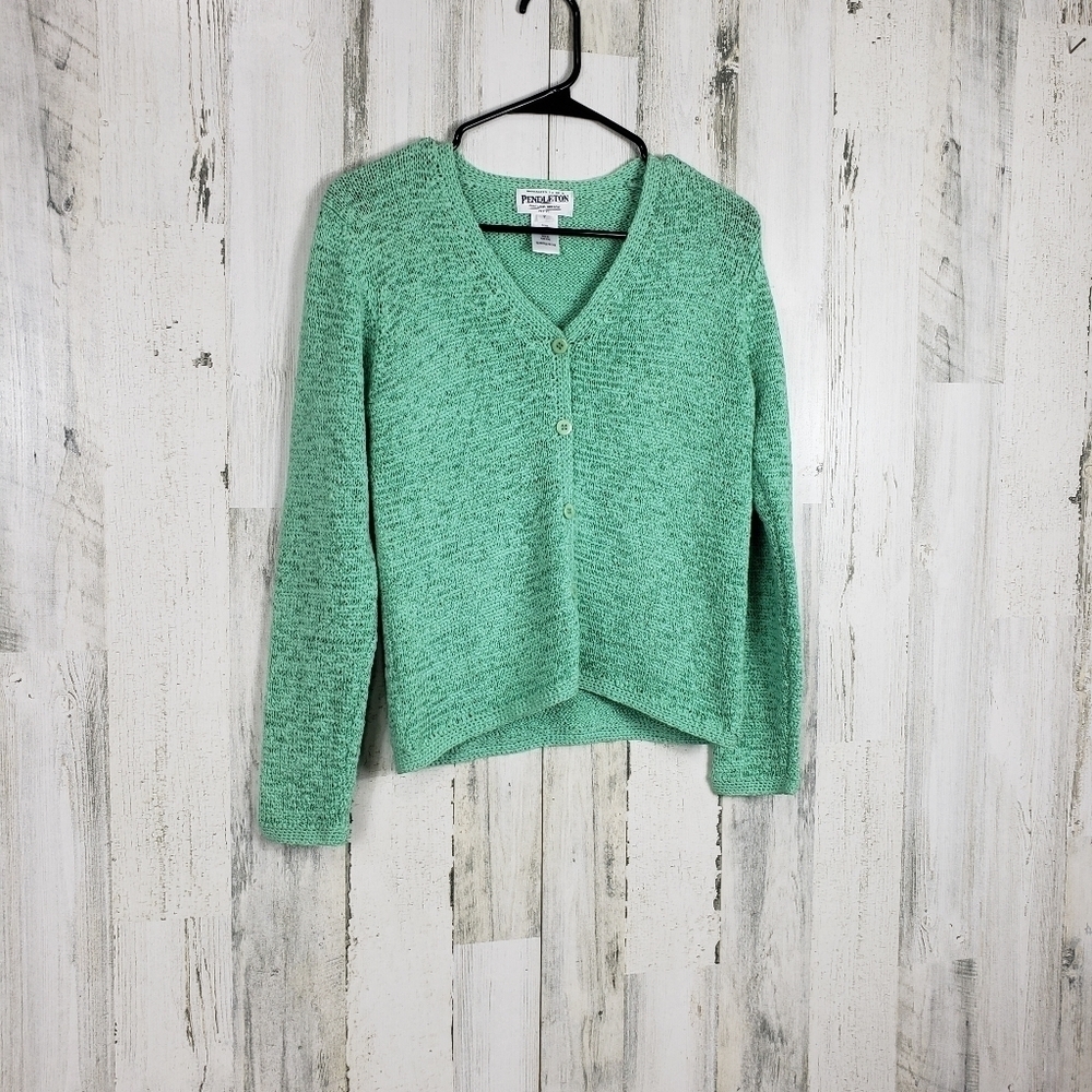 Pendleton lovely green cardigan